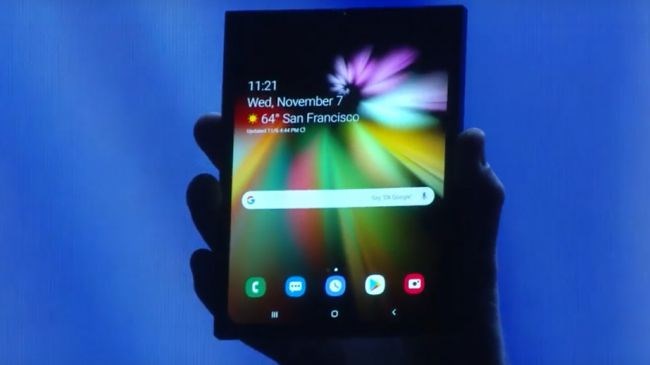 Samsung opvouwbare smartphone/tablet